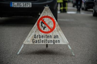 Lenningen-Unterlenningen: Gasleitung bei Bauarbeiten beschaedigt